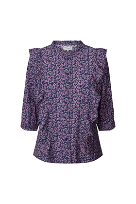  Lollys Laundry Bluse - HANNI Shirt, 74 Flower Print
